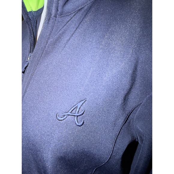 EP Pro Tour Tech Atlanta Braves Navy Blue Full Zip Golf Jacket Womens Small NWT - Picture 11 of 11